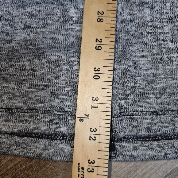 Calvin Klien Long Line Heathered Gray Hooded Zip Up Jacket Lg PTP 23 Length 32 - Picture 8 of 11